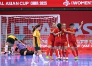女子五人制足球亚洲杯中国队取“开门红”